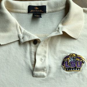 Men’s LSU Tigers Emblem Polo Shirt Size  XXL